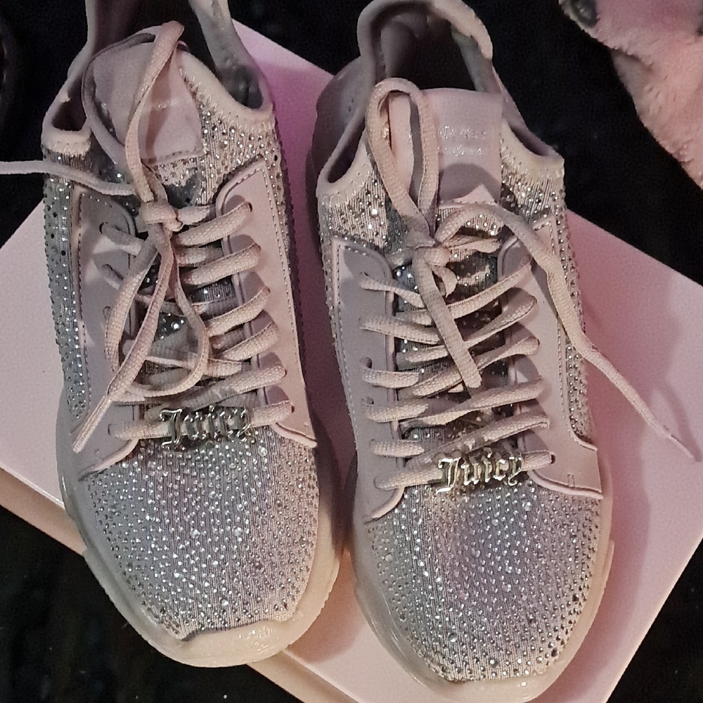 Juicy Couture Sparkling Silver Sneakers